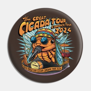 Great Cicada Comeback Tour 2024 Insect Invasion Pin