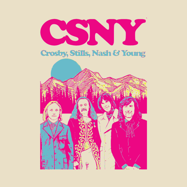 Crosby, Stills, Nash & Young by HAPPY TRIP PRESS