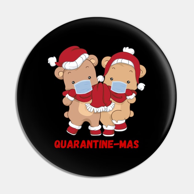 Quarantine-Mas Christmas Bears Christmas Quarantine Cute Bears Wearing Masks Funny Christmas Gift Bear Couple Christmas Couple Pin by nathalieaynie