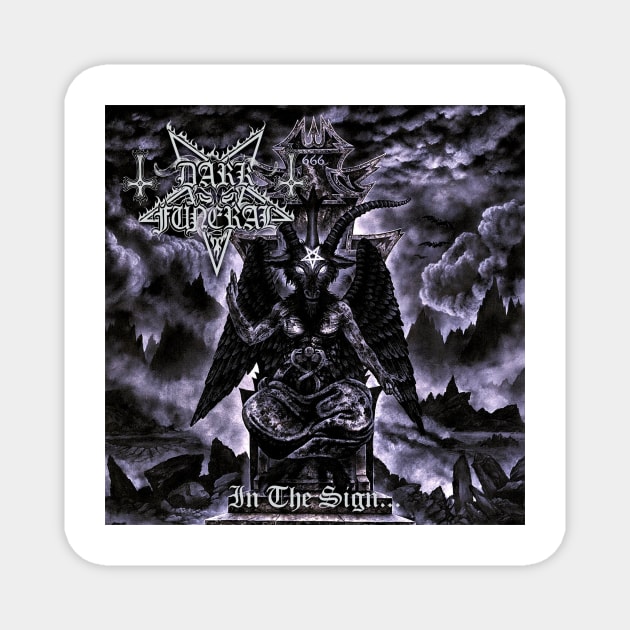 Dark Funeral In The Sign Album Cover Magnet by Mey X Prints