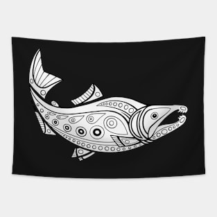 Native American Inspired Salmon Tapestry