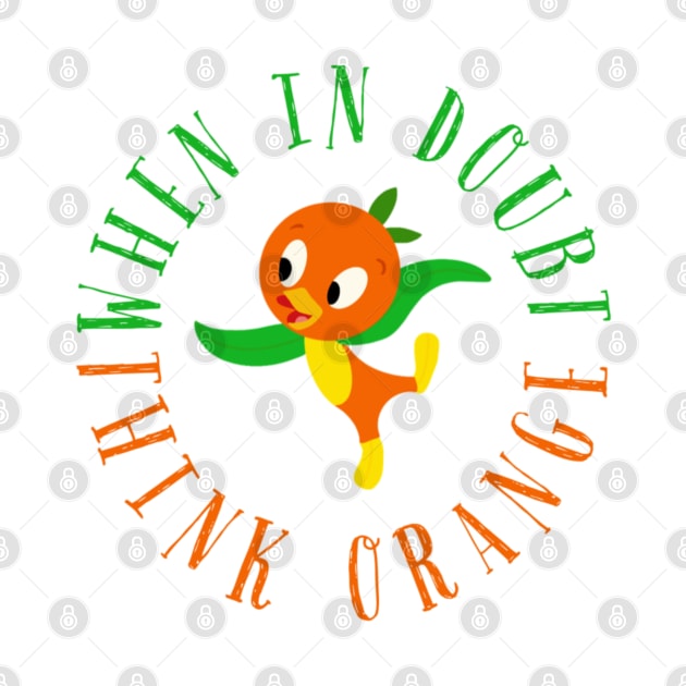 Orange bird by Hundred Acre Woods Designs