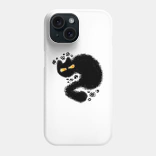 Grumpy Plotting Cat MS paint Phone Case