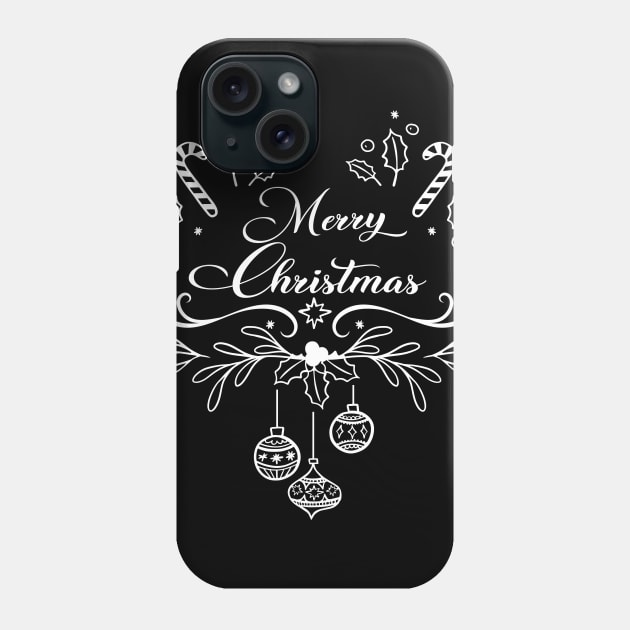 Merry Christmas T-Shirt Phone Case by HR