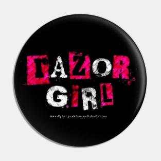 Razor Girl Logo Tee Pin