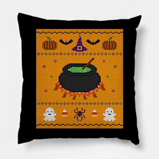 Halloween Potion Knit Pillow