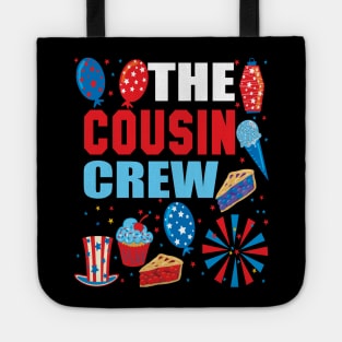 The cousin crew 4th of july ..family gift Tote