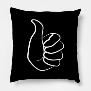 Everything is good. Superb (white print) Pillow