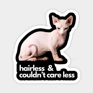 Hairless and Couldn’t Care Less Magnet