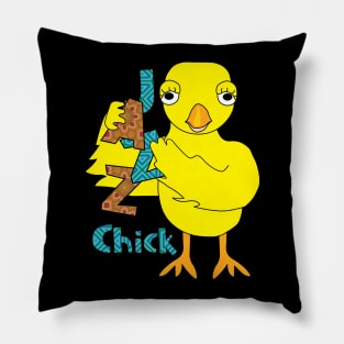 Jazz Chick Patterned Text Pillow