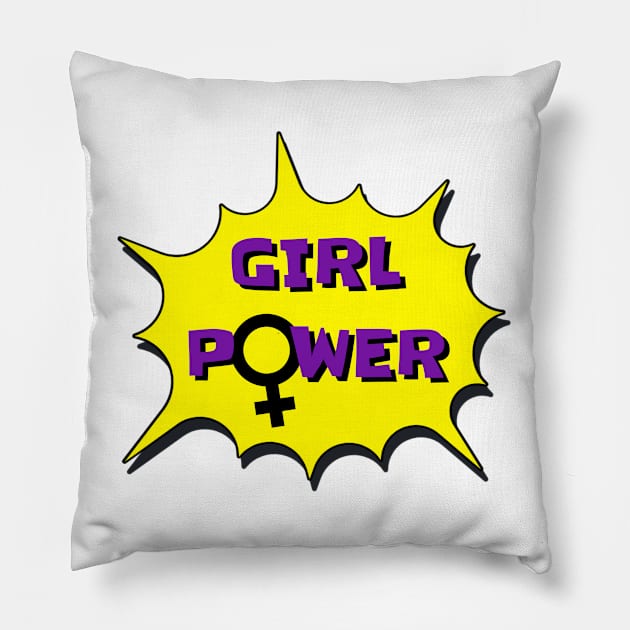 Power Girl Pillow by Tinteart