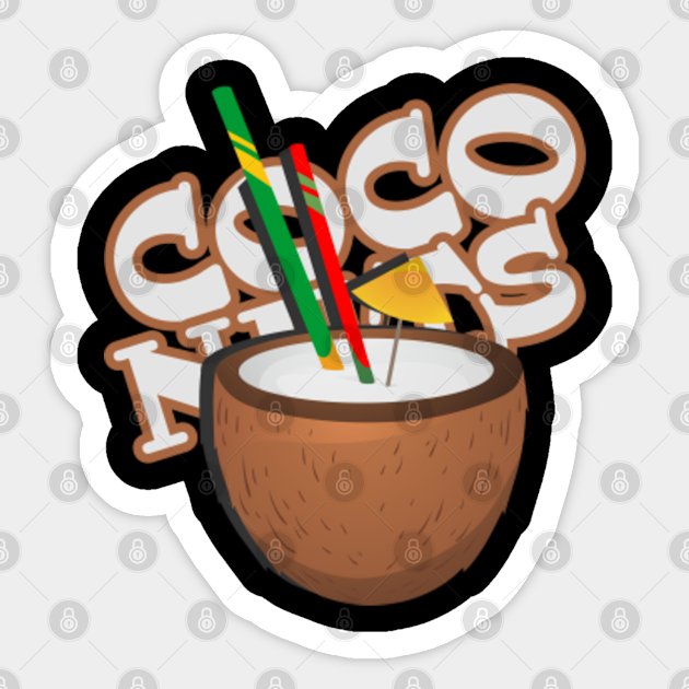 Coco Nuts Cokos Milk And Coconuts Coconuts Pegatina Teepublic Mx