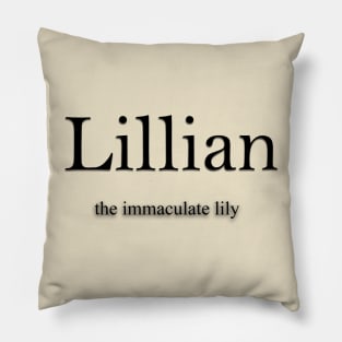 Lillian Name meaning Pillow