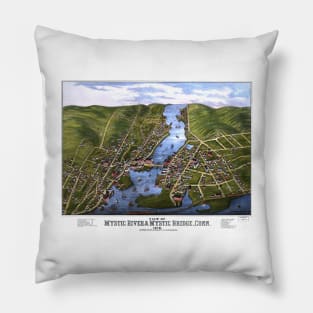 MYSTIC RIVER CONNECTICUT city Pillow