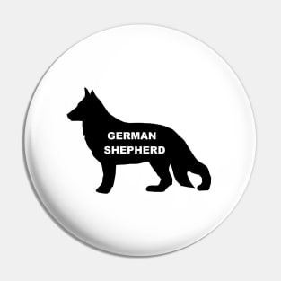 german shepherd name silhouette Pin