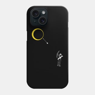 Total Solar Eclipse 2024 Archer Shooting Arrows at the Sun Phone Case