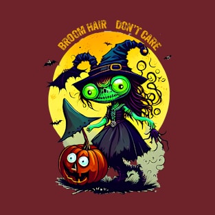 Witch Hazel: Broom Hair, Don't Care: Halloween 2023 T-Shirt