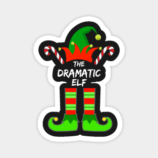 Dramatic Elf Matching Family Group Christmas Party Pajama - Gift For Boys, Girls, Dad, Mom, Friend, Christmas Pajama Lovers - Christmas Pajama Lover Funny Magnet