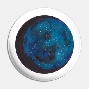 Galaxy moon Pin