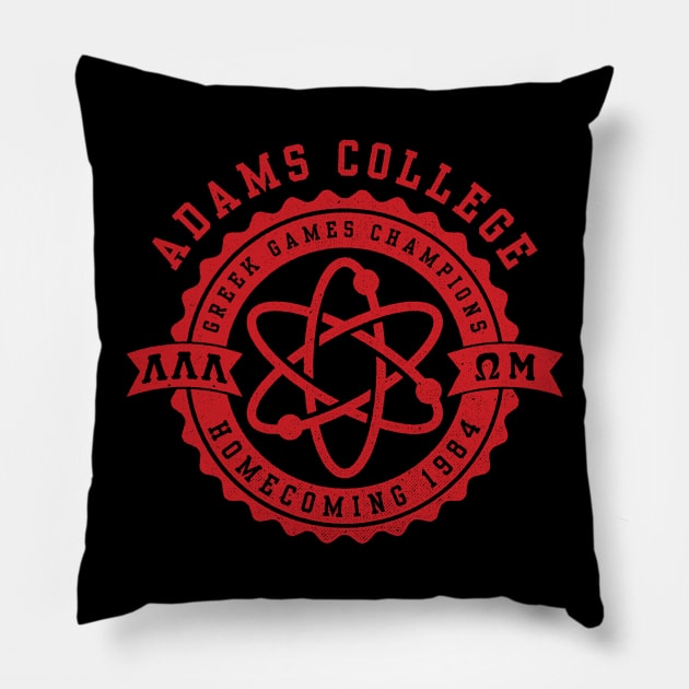 Adams College Greek Games Champions 1984 Pillow by Pufahl