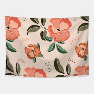 Beautiful Flower Floral Tropical Nature Leaves Gift Tapestry