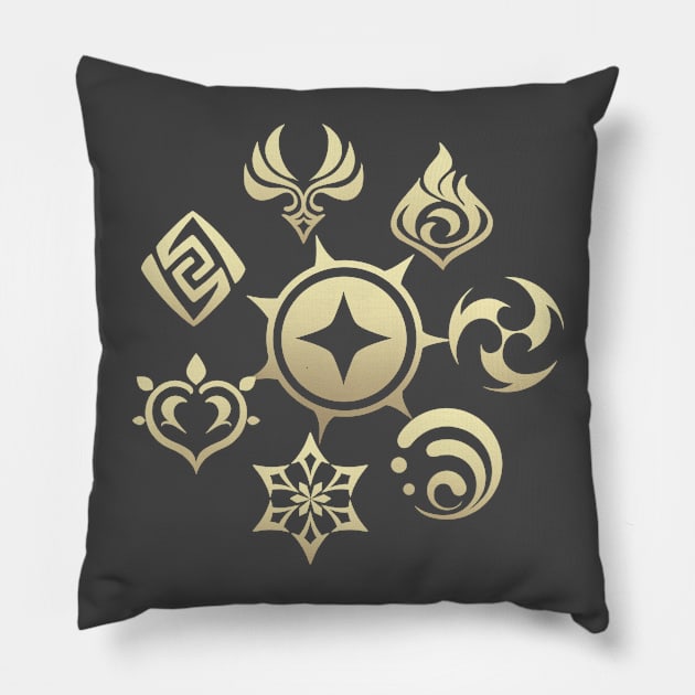 Elements Pillow by gummirat