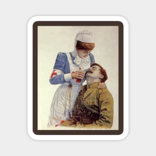 Vintage Science and Medicine, Nurse with a Soldier Magnet