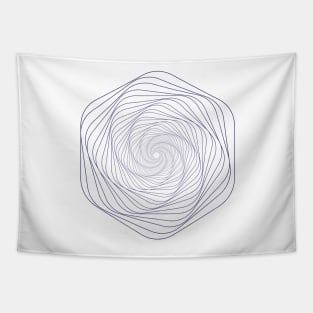 Minimal geometric lineart Tapestry