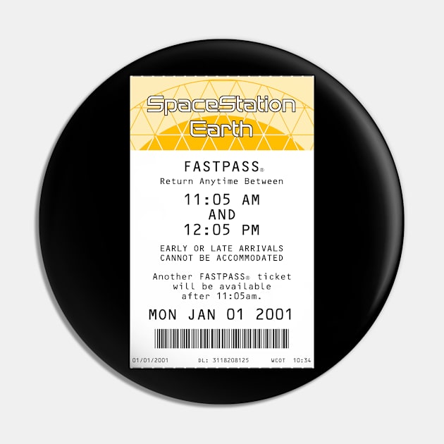 SpaceStation Earth Fastpass Pin by Florida Project