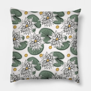 Lily Pad Pattern Pillow