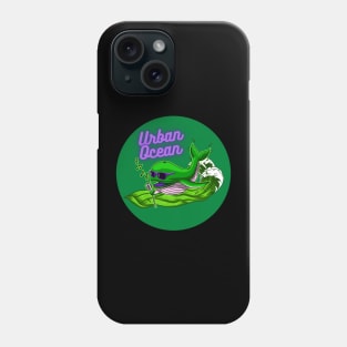 Urban Ocean Crooner Whale (Green) Phone Case