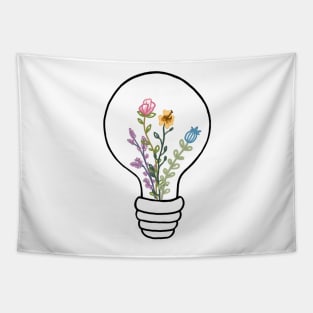 floral lightbulb Tapestry