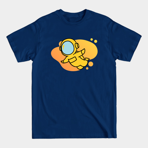 Discover Tiny Yellow Astronaut | Gold and Yellow Gradient | Space | Cosmonaut - Among Us Game - T-Shirt