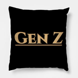 GenZ retro aesthetic design Pillow