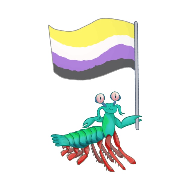 Mantis Shrimp Non-Binary Pride! by Quirkball