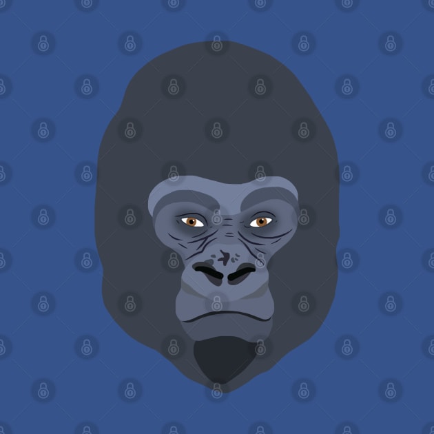 Gorilla Face by ElviaMontemayor