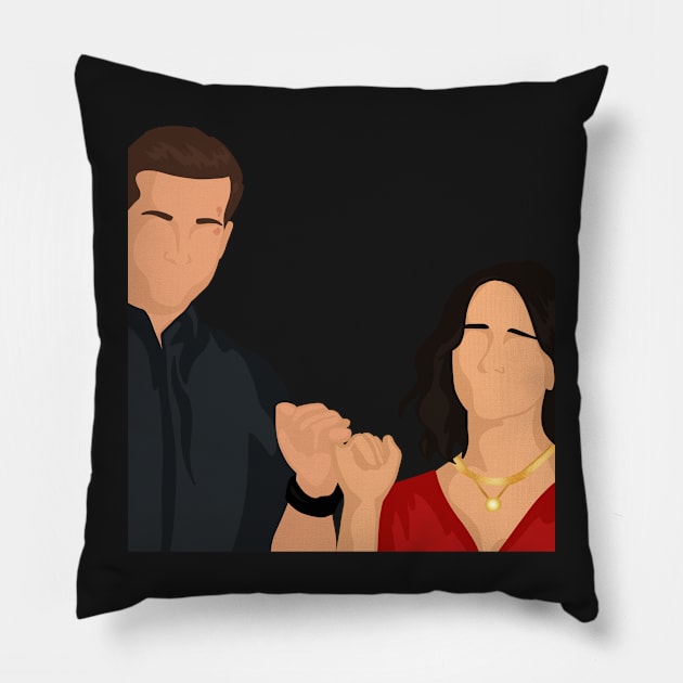 Evan 'Buck' & Maddie Buckley | 911 Pillow by icantdrawfaces