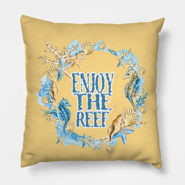 reef Pillow by focusLBdesigns