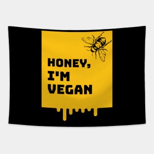 Honey Bee Im Vegan Tapestry