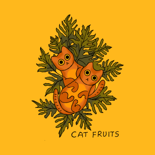 Cat fruits orange T-Shirt