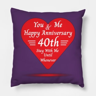 Happy Anniversary Pillow