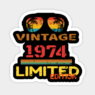 Retro Vintage 1974 limited Edition Magnet