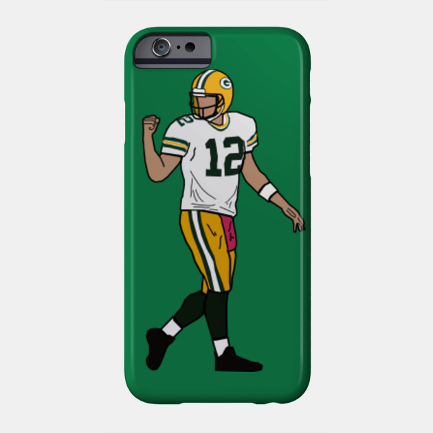 Aaron Rodgers Touchdown Celebration Green Bay Packers Nfl Phone Case Teepublic
