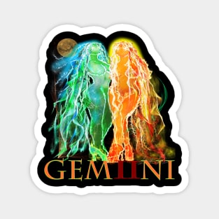 Gemini Zodiac Astrology Artwork Twins Magnet