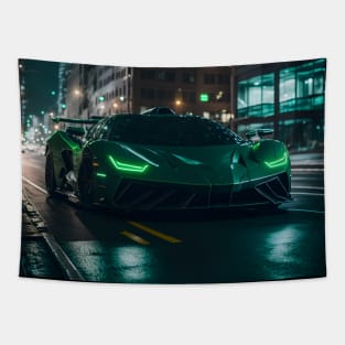 Chicago Night Ride Tapestry