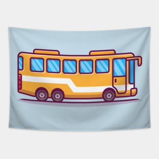 Bus Cartoon Tapestry