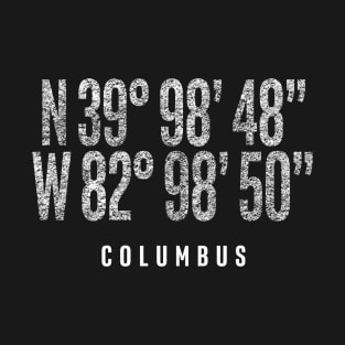 Columbus US City Distressed Coordinate T-Shirt