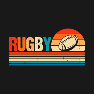 Rugby Sport Retro For Rugby Player Team Coach Rugby Lover Vintage T-Shirt