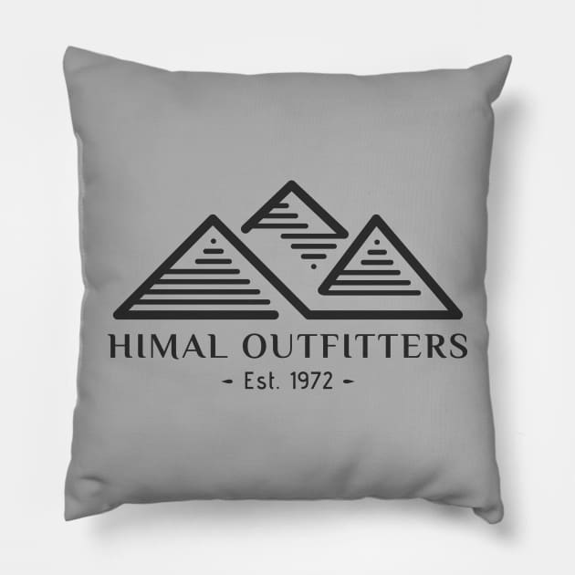 Himal Outfitters - Dark Pillow by footloosefabric