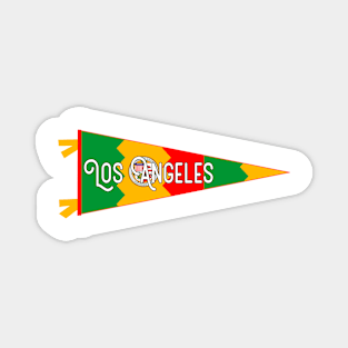 Los Angeles Flag Pennant Magnet